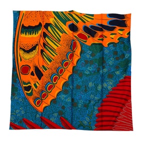 Hermes "L'esprit De La Foret" Silk Scarf