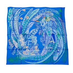 Hermes "Plumes En Fete" Silk Scarf
