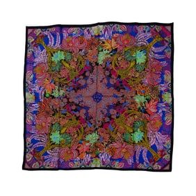 Hermes "Maitres De La Foret" Silk Twill Scarf
