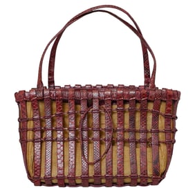 Nancy Gonzalez Genuine Python Tote
