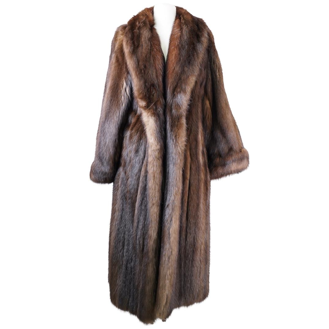 90s roberta scarpa wool long fur coat