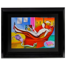 Mark Kostabi (American, B. 1960) "Twilight Zink" Giclee on Paper