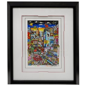 Charles Fazzino (American, B. 1955) "Best Ticket on Broadway" 3D Serigraph