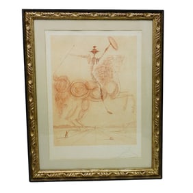 Salvador Dali (Spanish, 1904-1989) "Don Quixote" Etching