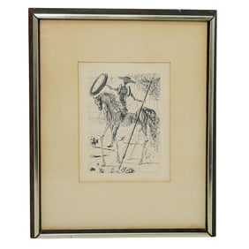 Salvador Dali (Spanish, 1904-1989) "Don Quixote" Etching