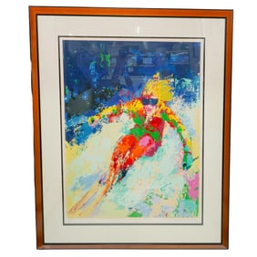 Leroy Neiman (American, 1921-2012) Skier Lithograph