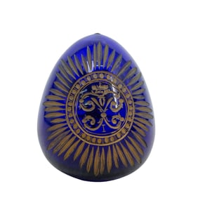 Vintage Russian Faberge Crystal Egg