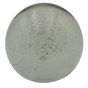 Glass Bubble Orb Paperweight