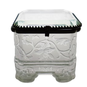 Vintage Baccarat Glass Vanity Hinged Box