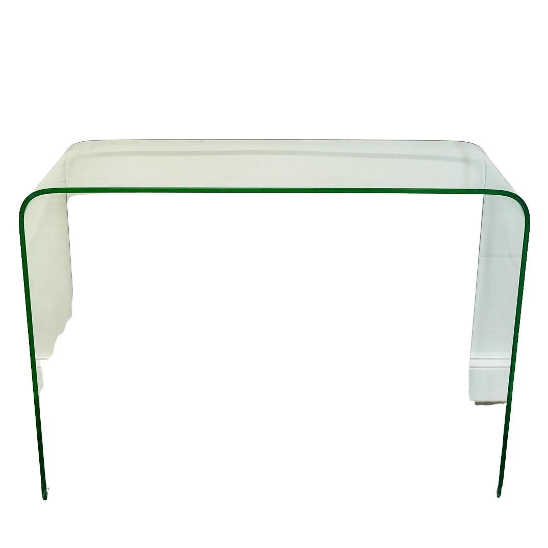 Modern Waterfall Glass Console Table (1 of 3)