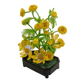 French Beaded Floral Wire Arrangement