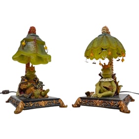 (2 pcs) Royal Frog Table Lamps