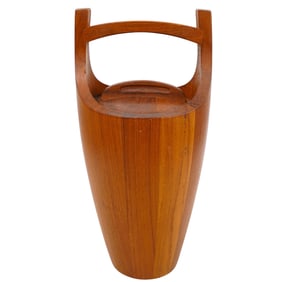 Jens Harald Quistgaard Tall Wood Lidded Bucket