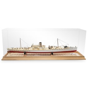 (5 pcs) USS Vesuvius Hand Built Model and Photographs