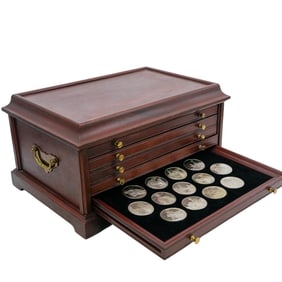 Sterling Silver Coins 'The Genius Of Rembrandt' Franklin Mint Set
