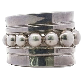 Signed Mexican Sterling Silver Bangle