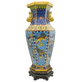 Antique Chinese Cloisonne Vase