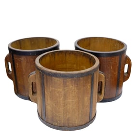 (3 pcs) Japanese "Ohitsu" Rice Buckets