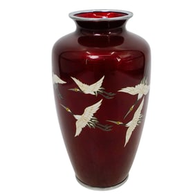 Japanese Enameled Cloisonne Vase