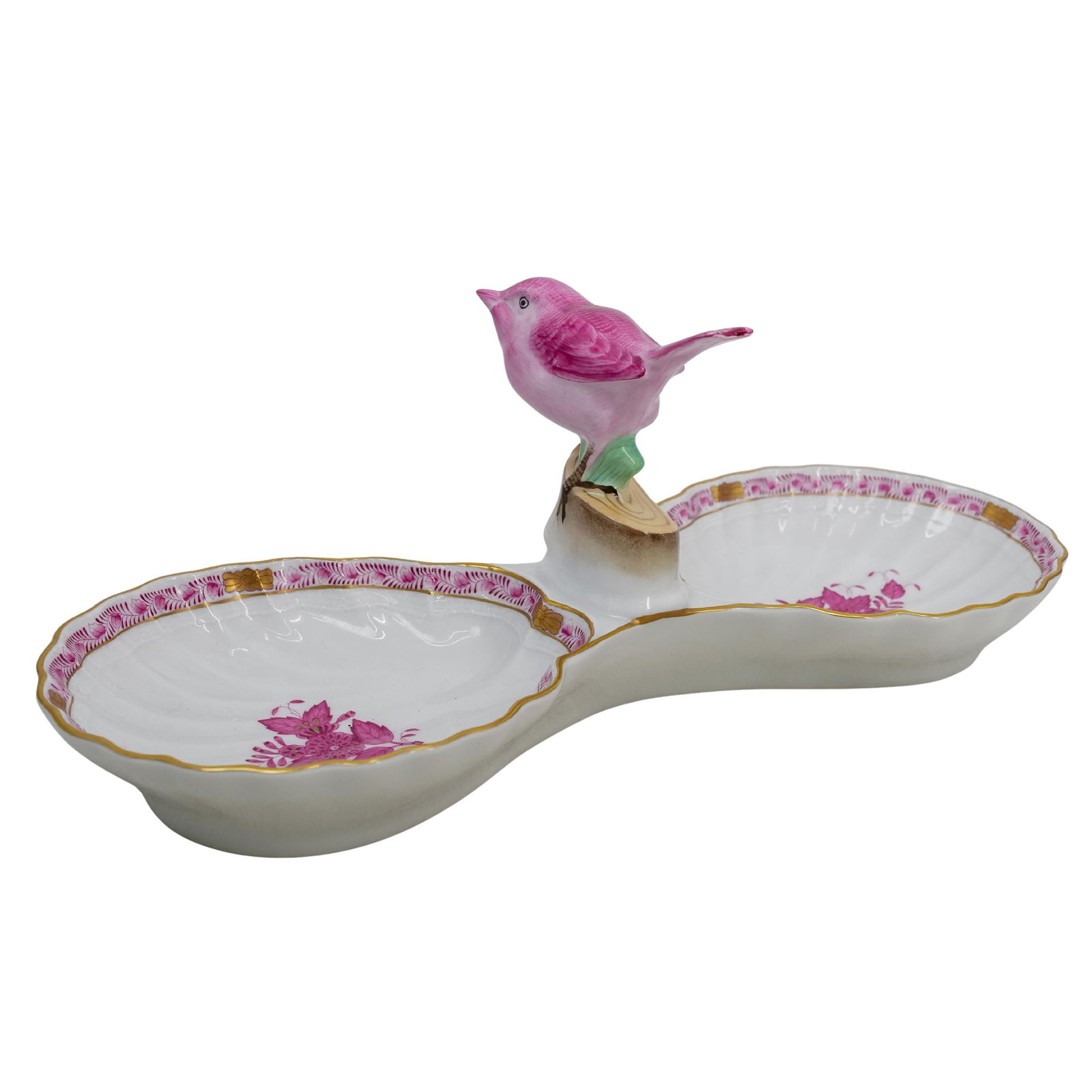 Herend Porcelain "Indian Basket" Serving Dish (1 of 7)