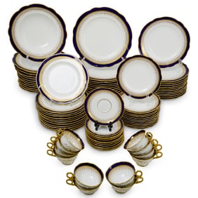 (84 Pc) English Coalport Porcelain Dinnerware Set