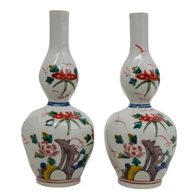 Pair 19th Century Japanese Porcelain Vases