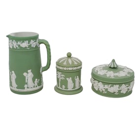 (3pc) English Wedgwood Stoneware Articles