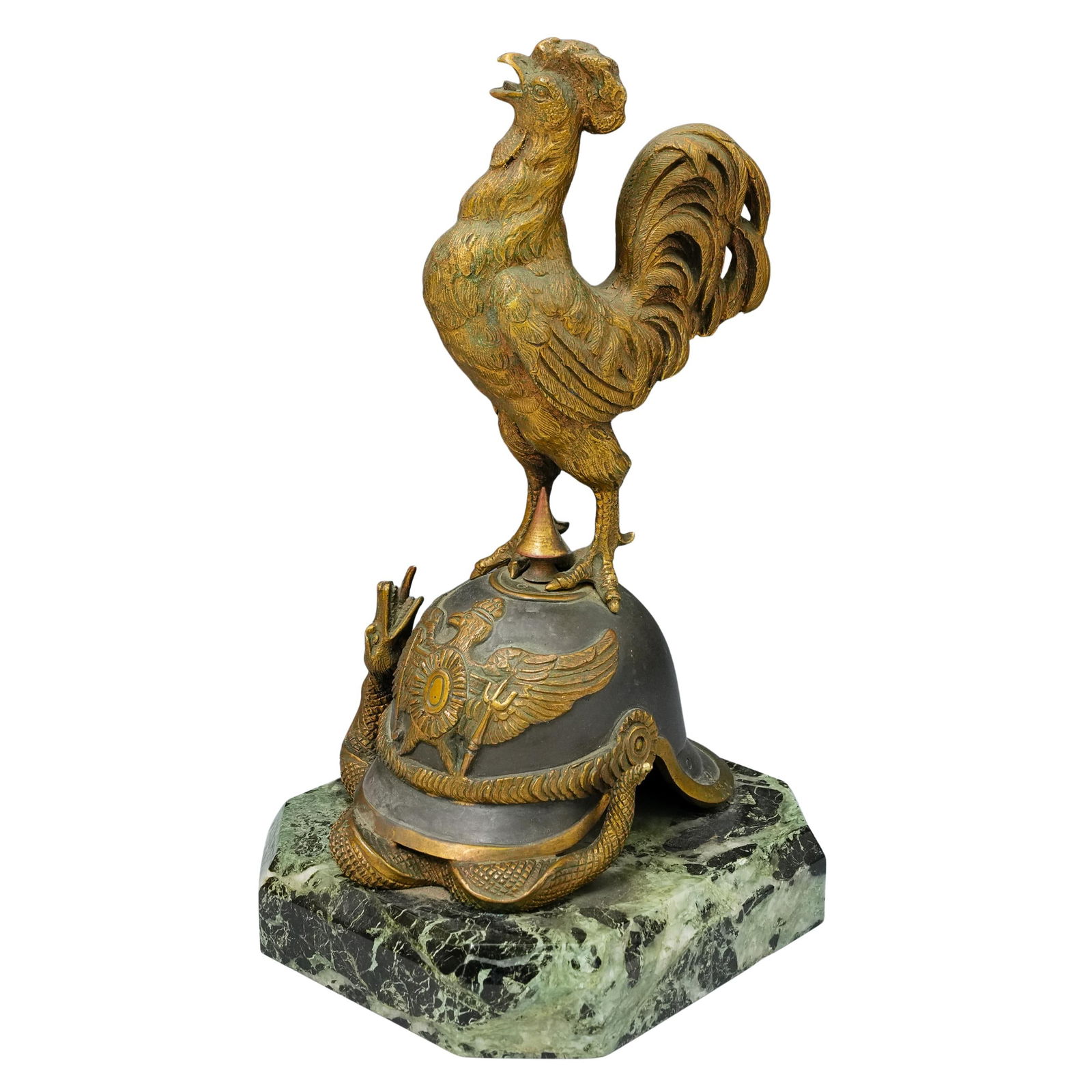 G. Guesnet ( French, 19th Cent.) Rooster Bronze Sculpture (1 of 7)