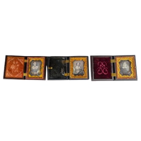 (3 pc) 19th Century Daguerreotype Portraits