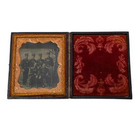 19th Century Tintype Photograph of Firemen in Uniform