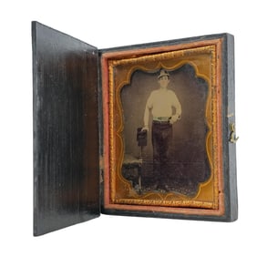 1870's Tintype Photograph of a Baseball Player