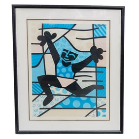 Romero Britto Abstract Lithograph