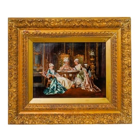 After Carl Schweninger der Jungere (Austrian, 1854-1912) Oil on Canvas Painting