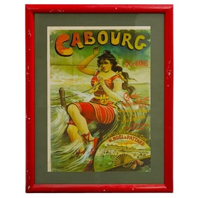 French Cabourg Tourism Poster