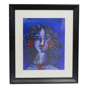 Abstract Expressionist Portrait Painting