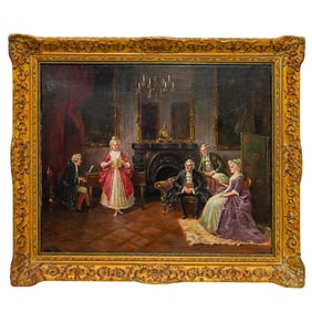 Att. Bruno Blatter Noble House Painting