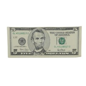 $5 Dollar U.S. Error Note