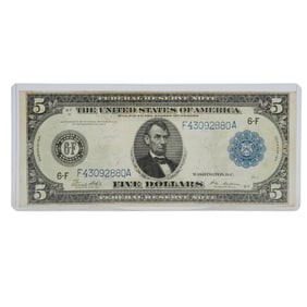 1914 U.S. $5 Bank Note (Georgia)