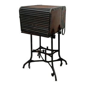Antique 1910s Industrial Typewriter Table/Stand