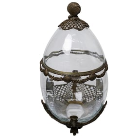 Nautical Glass Egg Vessel