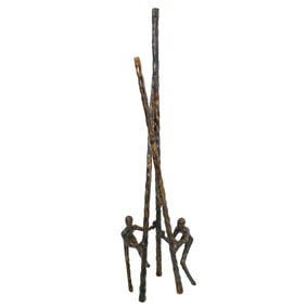 Brutalist Metal Figural Sculpture