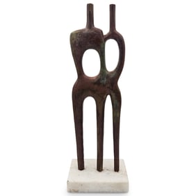 Cast Iron Abstract Figural Sculpture