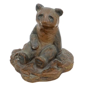 Floyd Dewitt Bronze Bear Statue Figure