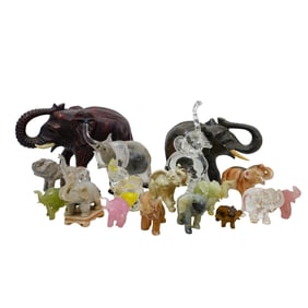 (18 pcs) Assorted Elephant Figurines