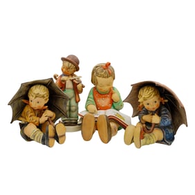 (4 Pc) Hummel German Porcelain Figurines