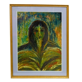 Abstract Portraiture Oil on Canvas Painting (2011)