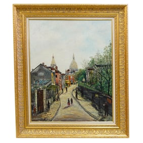 Att. Pierre Farge Impressionist City Painting