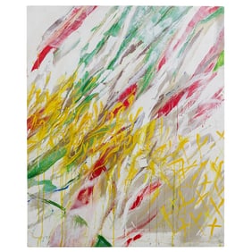 Abstract Oil on Canvas Painting