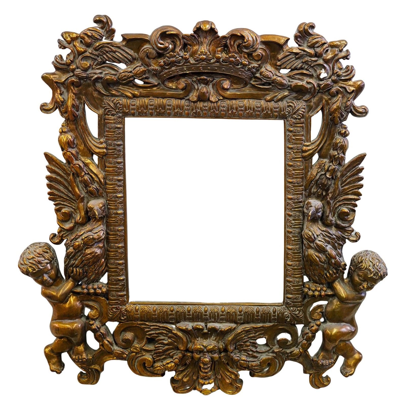 Rococo Style Gilt Wood Ornate Cherubim Frame (1 of 4)