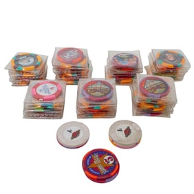 (61pc) Casino Chips Set: Collectible Memorabilia